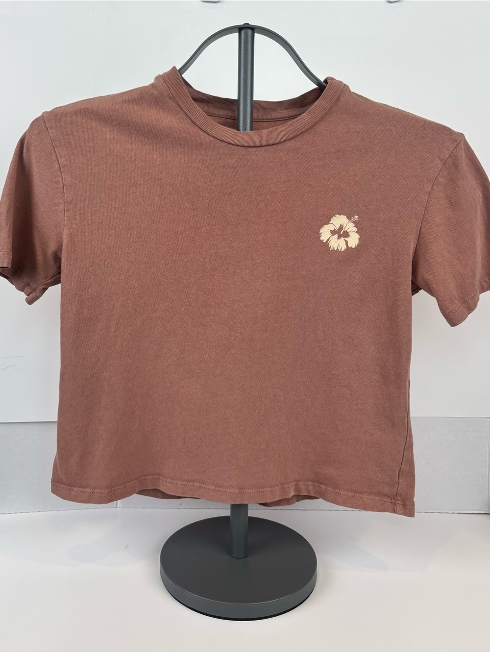 Art Class Girls Ibiza Playa d’en Bossa Cropped Graphic Tee Mauve Size S 6/7